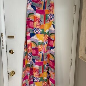 Blush Multicolor Maxi Skirt